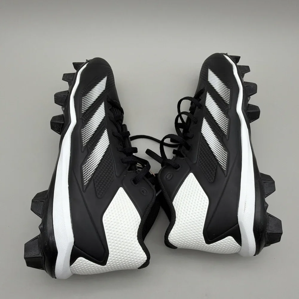 Adidas Adizero Impact Baseball Cleats Molded Black White ID0963 Men's 8.5 New